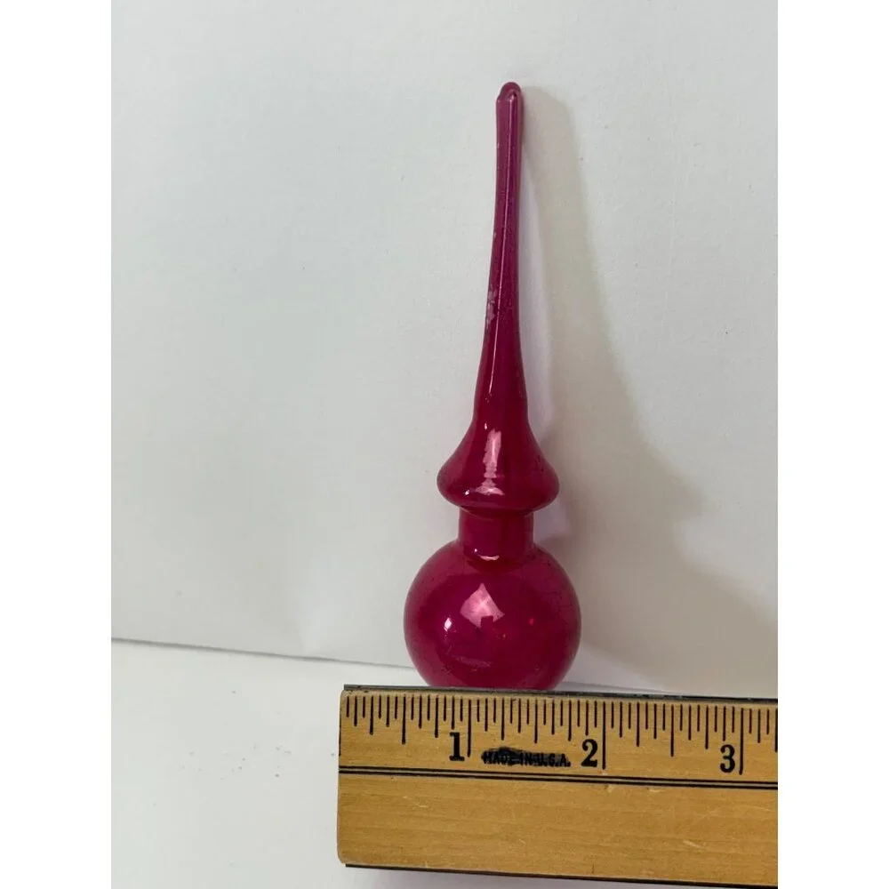 Pink Mercury Glass Miniature Christmas 6.5